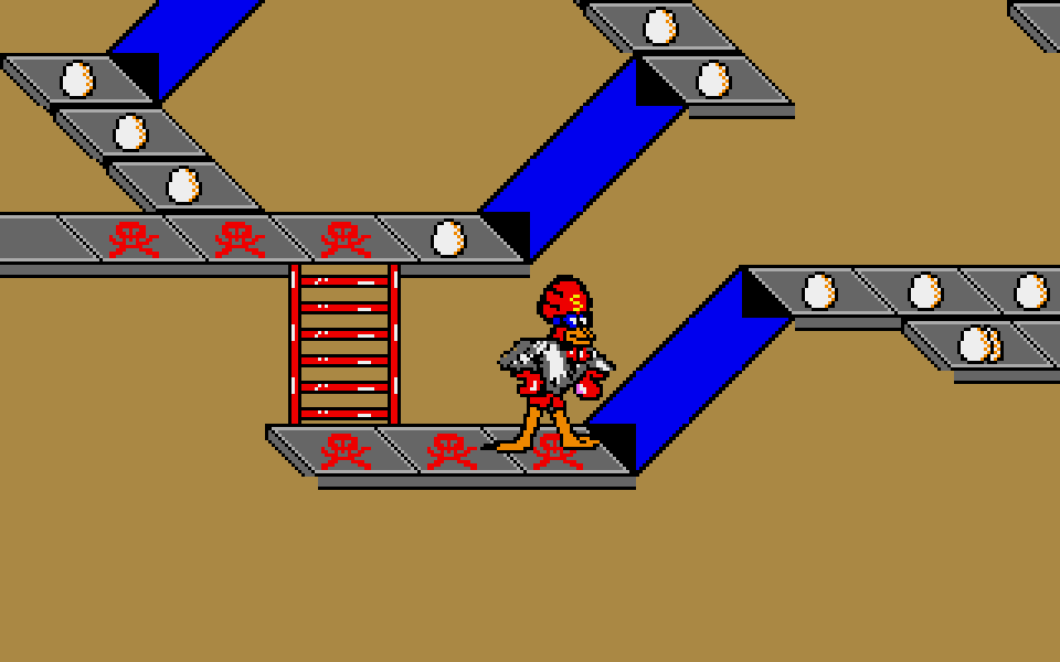 Superchicken atari screenshot